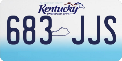 KY license plate 683JJS