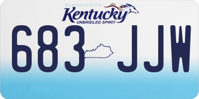 KY license plate 683JJW