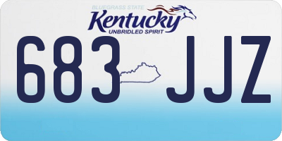 KY license plate 683JJZ