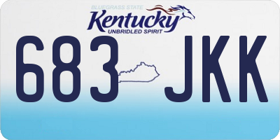 KY license plate 683JKK