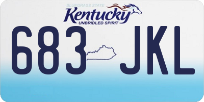 KY license plate 683JKL