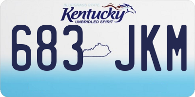 KY license plate 683JKM