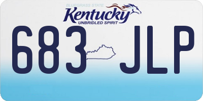 KY license plate 683JLP
