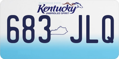 KY license plate 683JLQ