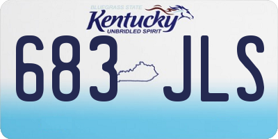 KY license plate 683JLS