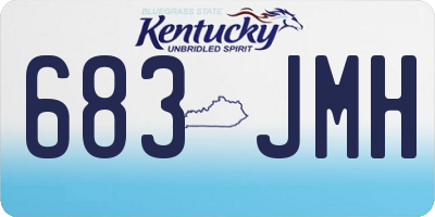 KY license plate 683JMH
