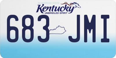 KY license plate 683JMI