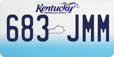 KY license plate 683JMM
