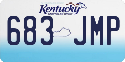 KY license plate 683JMP