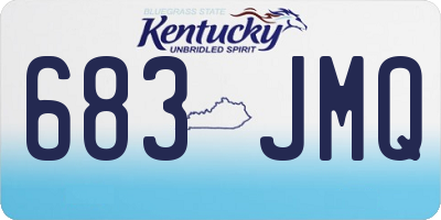 KY license plate 683JMQ