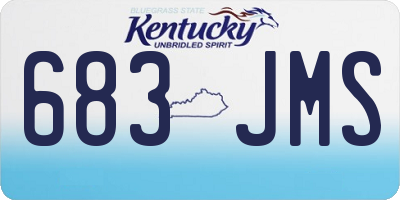 KY license plate 683JMS