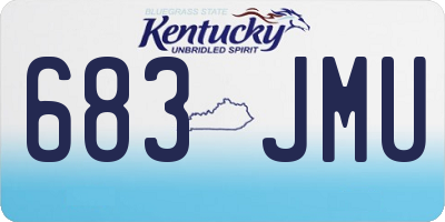 KY license plate 683JMU