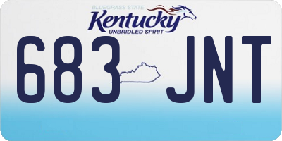 KY license plate 683JNT