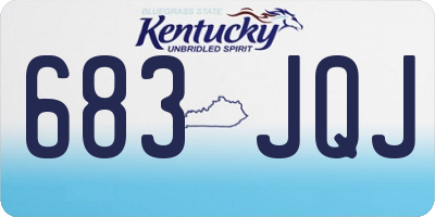KY license plate 683JQJ