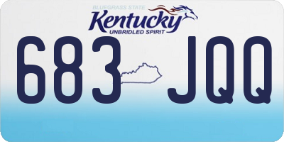KY license plate 683JQQ