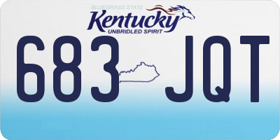 KY license plate 683JQT