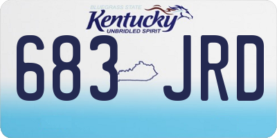 KY license plate 683JRD