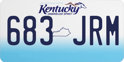 KY license plate 683JRM