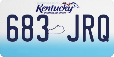 KY license plate 683JRQ