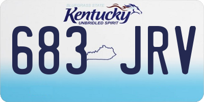 KY license plate 683JRV