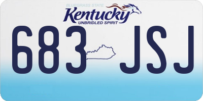 KY license plate 683JSJ