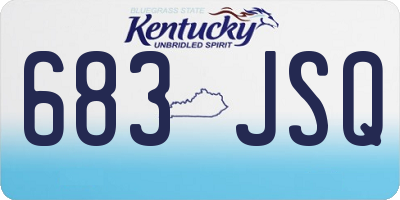 KY license plate 683JSQ