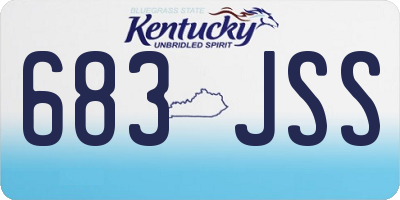 KY license plate 683JSS
