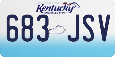 KY license plate 683JSV
