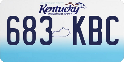KY license plate 683KBC