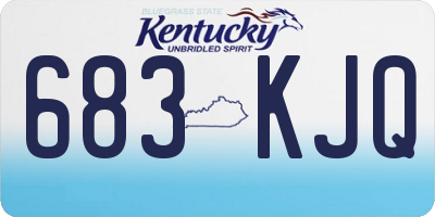 KY license plate 683KJQ