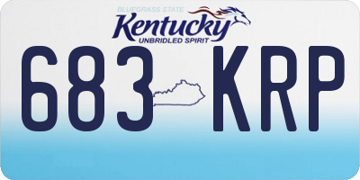 KY license plate 683KRP