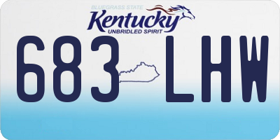 KY license plate 683LHW