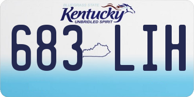KY license plate 683LIH