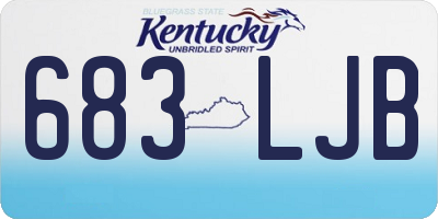 KY license plate 683LJB