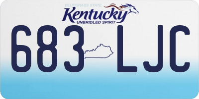 KY license plate 683LJC