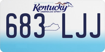 KY license plate 683LJJ