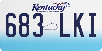KY license plate 683LKI