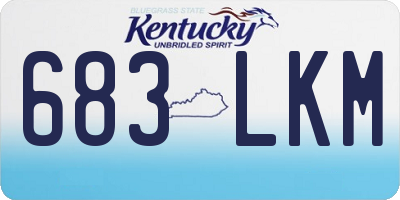 KY license plate 683LKM