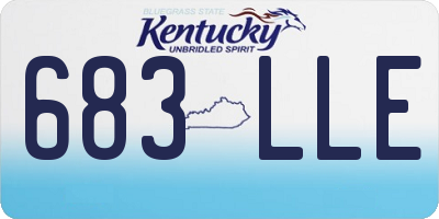 KY license plate 683LLE