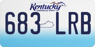 KY license plate 683LRB