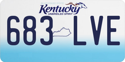 KY license plate 683LVE