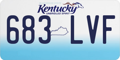 KY license plate 683LVF