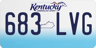 KY license plate 683LVG
