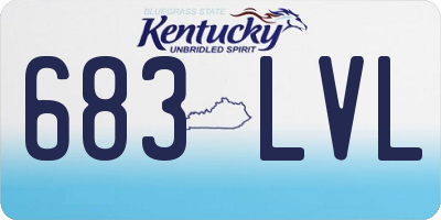 KY license plate 683LVL