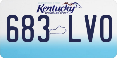KY license plate 683LVO