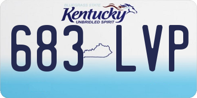 KY license plate 683LVP