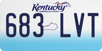 KY license plate 683LVT