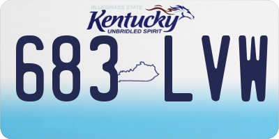 KY license plate 683LVW