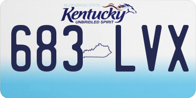 KY license plate 683LVX