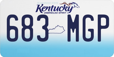 KY license plate 683MGP